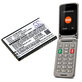 Μπαταρία για Saiet Lumina, Ready, Single, Brondi Amico Favoloso, Gigaset GI390, 590, 800mAh, Li-Ion, 3.7V, V30145-K1310-X470, HQ
