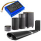 Μπαταρία για Philips Fidelio B5/12, Fidelio HTL9100, Fidelio HTL9300, 2500mAh, Li-Pol, 7.4V, 104050-2S, HQ