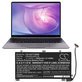 Μπαταρία για Huawei MateBook 13, 13 i7, 3600mAh, Li-Pol, 11.4V, HB4593J6ECW, HQ