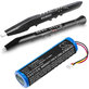 Μπαταρία για Akai 5000 Solo, Ewi 5000, 3400mAh, Li-Ion, 3.7V, 1ABTUR18650ZY01, HQ