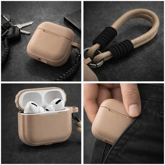 Θήκη Σιλικόνης για AirPods Pro, Sand Beige
