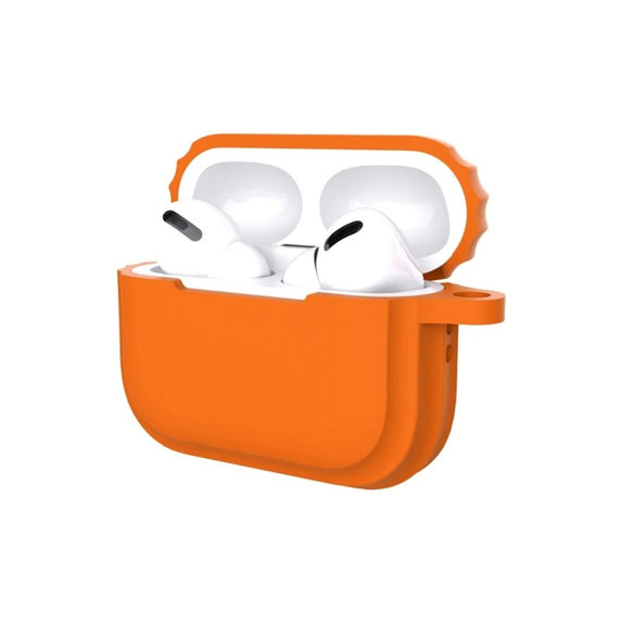 Θήκη Σιλικόνης για AirPods Pro 2, Πορτοκαλί, Orange