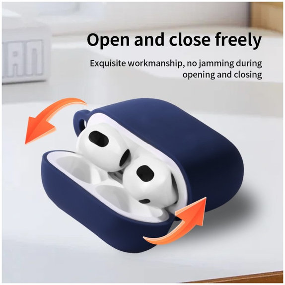 Θήκη Σιλικόνης για AirPods 4, Πορτοκαλί, Orange