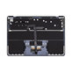 Άνω πλαίσιο πληκτρολογίου για MacBook Air 13", A3113 (2024), με πληκτρολόγιο US και μπαταρία, Midnight, 661-40230, Genuine Apple