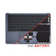 Άνω πλαίσιο πληκτρολογίου για MacBook Air 13", A3113 (2024), με πληκτρολόγιο US και μπαταρία, Midnight, 661-40230, Genuine Apple