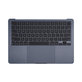 Άνω πλαίσιο πληκτρολογίου για MacBook Air 13", A3113 (2024), με πληκτρολόγιο US και μπαταρία, Midnight, 661-40230, Genuine Apple