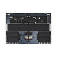 Άνω πλαίσιο πληκτρολογίου για MacBook Air 15", A3114 (2024), με πληκτρολόγιο US και μπαταρία, Midnight, 661-40269, Genuine Apple