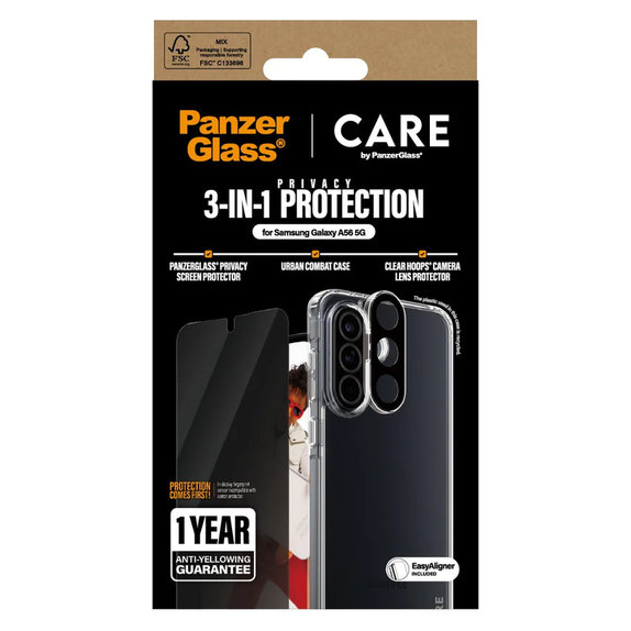 Bundle 3 σε 1 Privacy για Samsung Galaxy A56 5G, PanzerGlass