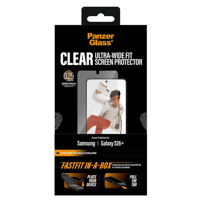Σκληρυμένο γυαλί UWF με FASTFIT In-A-Box για Samsung Galaxy S26+, Διάφανο, PanzerGlass