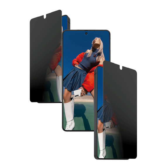 Σκληρυμένο γυαλί UWF 2-Way Privacy με εφαρμογέα για Samsung Galaxy S26 Ultra, διάφανο, clear, PanzerGlass