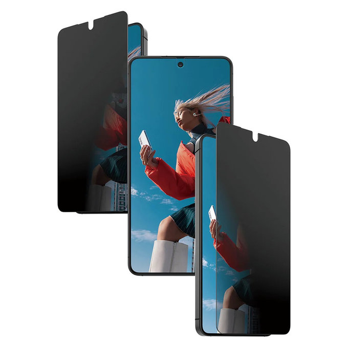 Σκληρυμένο γυαλί UWF 2-Way Privacy με FASTFIT In-A-Box για Samsung Galaxy S26, Διάφανο, PanzerGlass