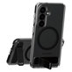 Θήκη Kickstand με μαύρο QI για Samsung Galaxy S26, Διάφανο, PanzerGlass