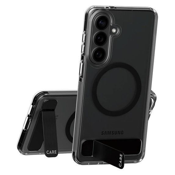 Θήκη Kickstand με μαύρο QI για Samsung Galaxy S26+, Μαύρο, PanzerGlass