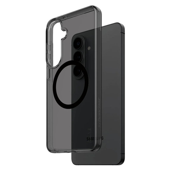 Θήκη Smokey με μαύρο QI για Samsung Galaxy S26+, Μαύρο, PanzerGlass