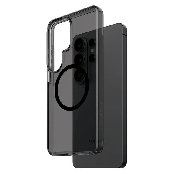 Θήκη Smokey με μαύρο QI για Samsung Galaxy S26 Ultra, Μαύρο, PanzerGlass