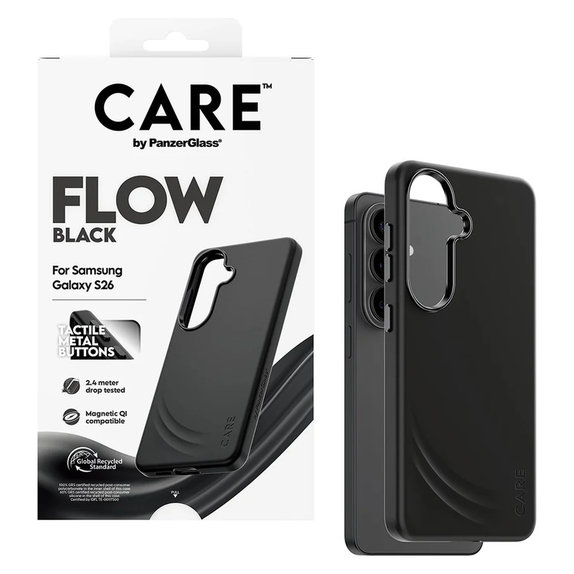 Θήκη FLOW με QI για Samsung Galaxy S26, Μαύρο, PanzerGlass