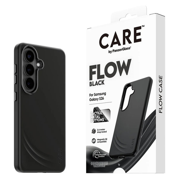 Θήκη FLOW με QI για Samsung Galaxy S26, Μαύρο, PanzerGlass