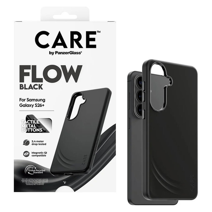 Θήκη FLOW με QI για Samsung Galaxy S26+, Μαύρο, PanzerGlass