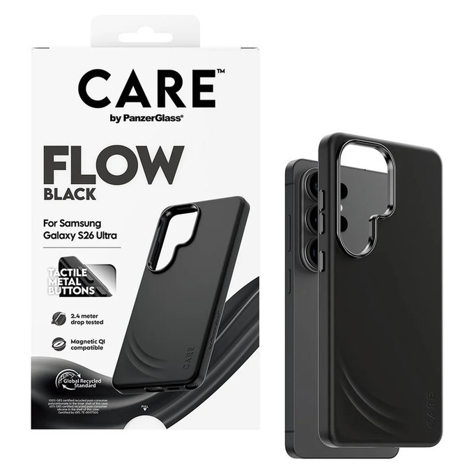Θήκη FLOW με QI για Samsung Galaxy S26 Ultra, Μαύρο, PanzerGlass