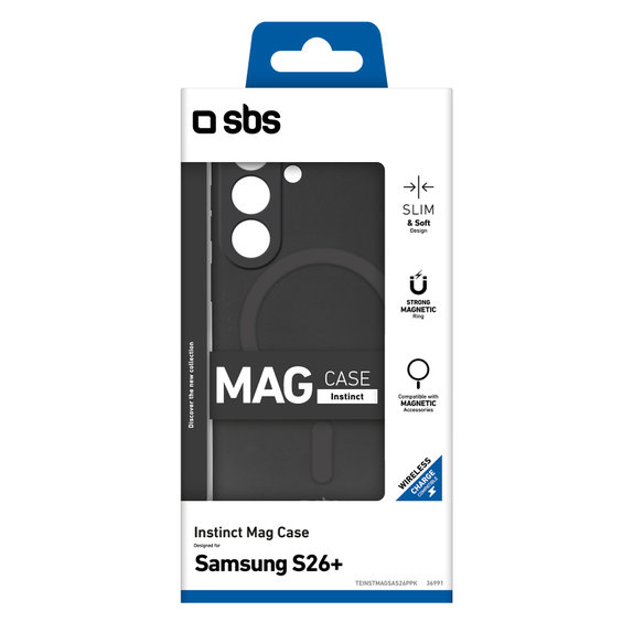 Θήκη Instinct Mag για Samsung Galaxy S26+, Μαύρο, Black, SBS