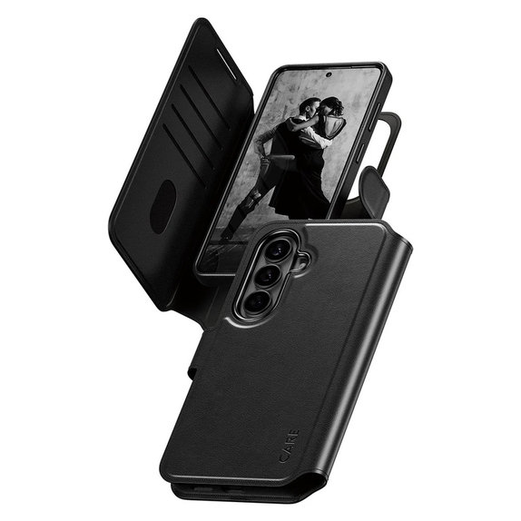 Θήκη Tango Wallet Two-In-One με QI για Samsung Galaxy S26, Μαύρο, PanzerGlass