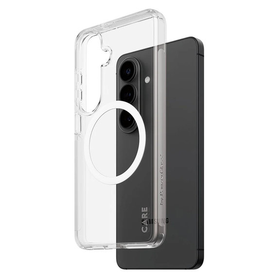 Θήκη Urban Explorer με λευκό QI για Samsung Galaxy S26, Διάφανο, PanzerGlass