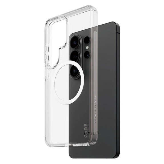 Θήκη Urban Explorer με λευκό QI για Samsung Galaxy S26 Ultra, Διάφανο, PanzerGlass