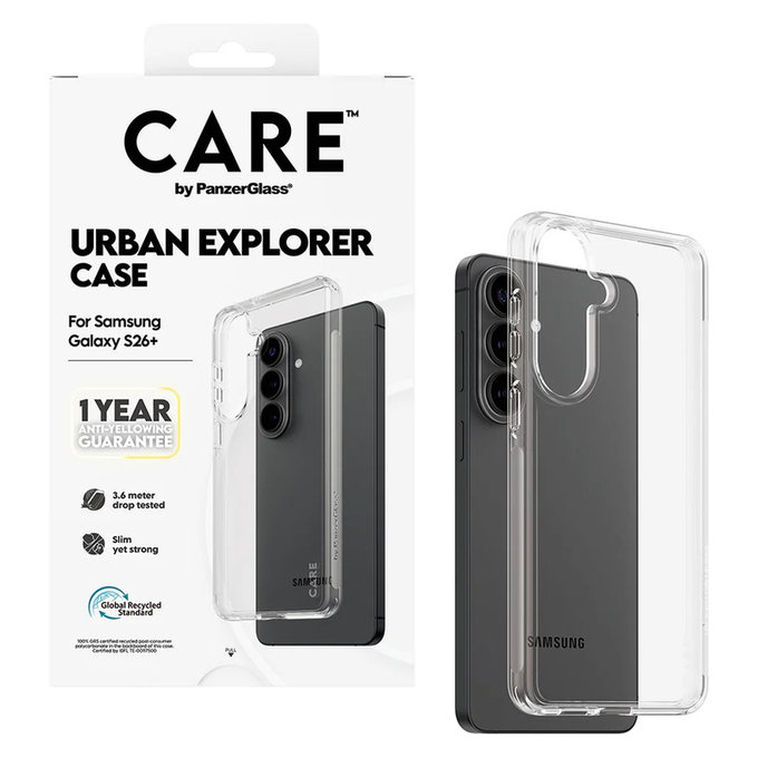 Θήκη Urban Explorer για Samsung Galaxy S26+, Transaparentná, PanzerGlass