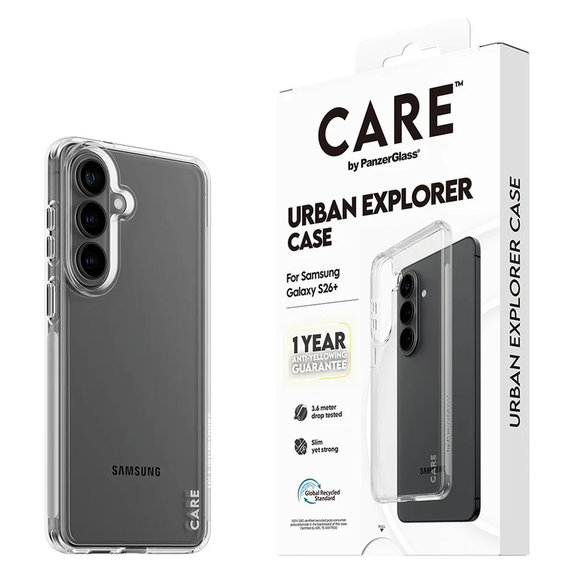 Θήκη Urban Explorer για Samsung Galaxy S26+, Transaparentná, PanzerGlass
