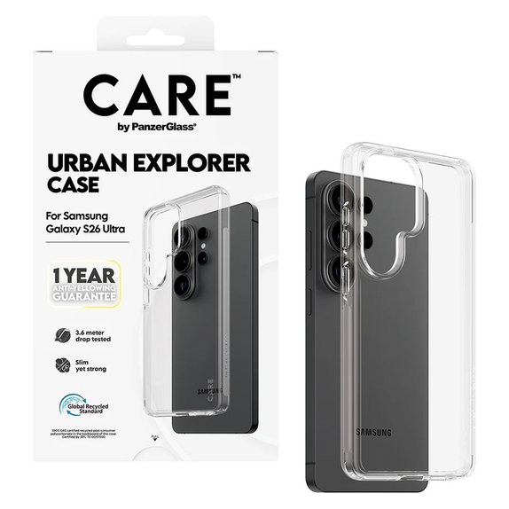 Θήκη Urban Explorer για Samsung Galaxy S26 Ultra, Transaparentná, PanzerGlass