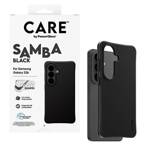 Θήκη Samba με QI για Samsung Galaxy S26, Μαύρο, PanzerGlass