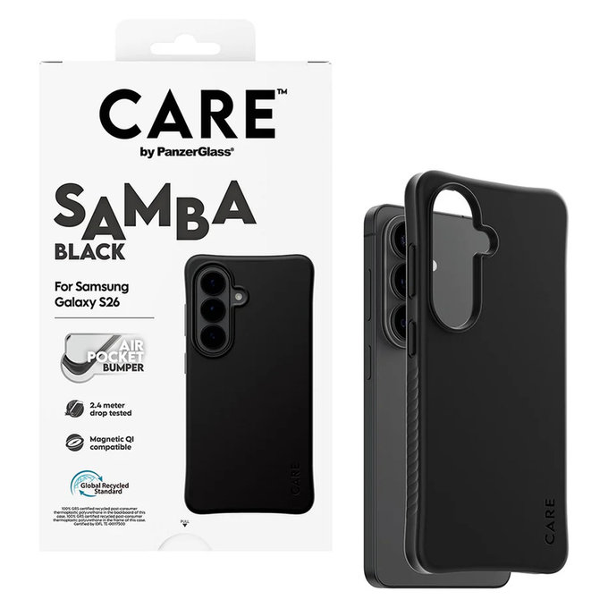 Θήκη Samba με QI για Samsung Galaxy S26, Μαύρο, PanzerGlass