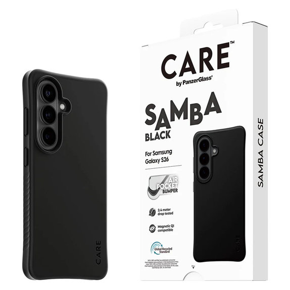 Θήκη Samba με QI για Samsung Galaxy S26, Μαύρο, PanzerGlass