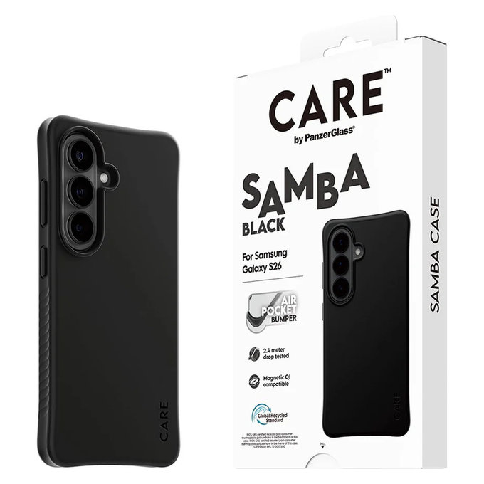 Θήκη Samba με QI για Samsung Galaxy S26, Μαύρο, PanzerGlass