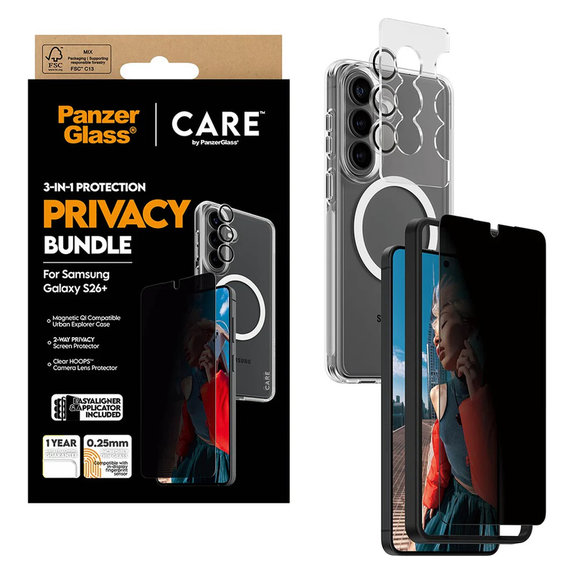 Bundle Privacy 3 σε 1 για Samsung Galaxy S26+, PanzerGlass