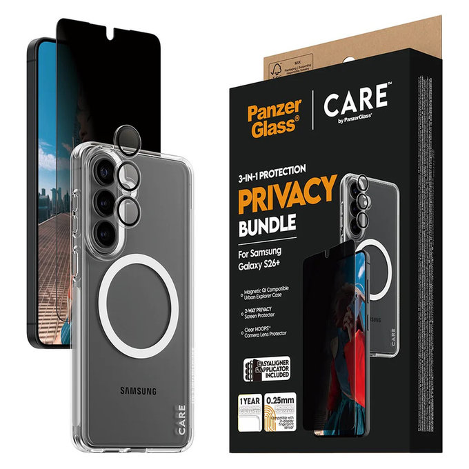 Bundle Privacy 3 σε 1 για Samsung Galaxy S26+, PanzerGlass
