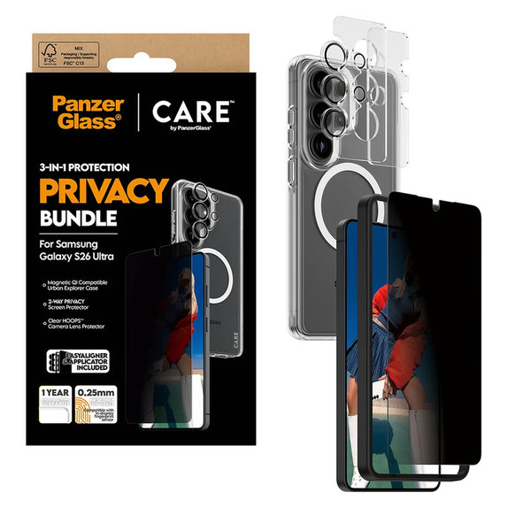 Bundle Privacy 3 σε 1 για Samsung Galaxy S26 Ultra, PanzerGlass