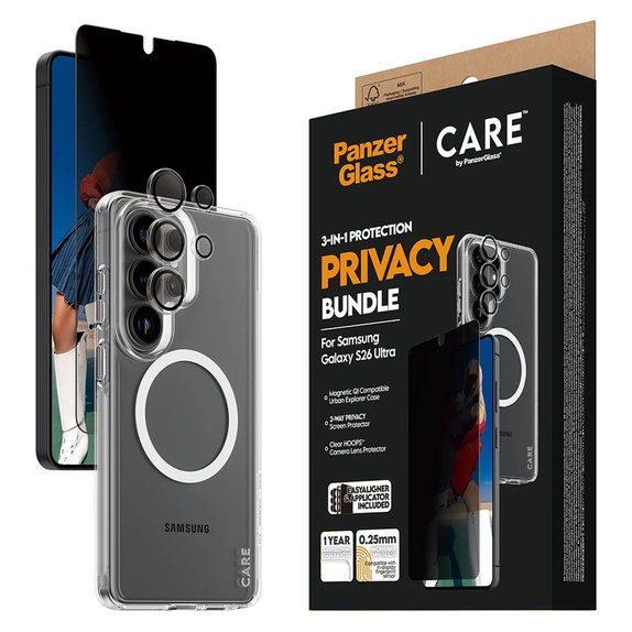 Bundle Privacy 3 σε 1 για Samsung Galaxy S26 Ultra, PanzerGlass