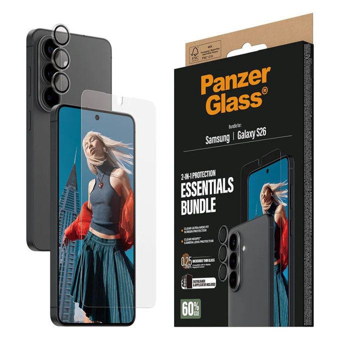 Bundle Essentials 2 σε 1 για Samsung S26, PanzerGlass