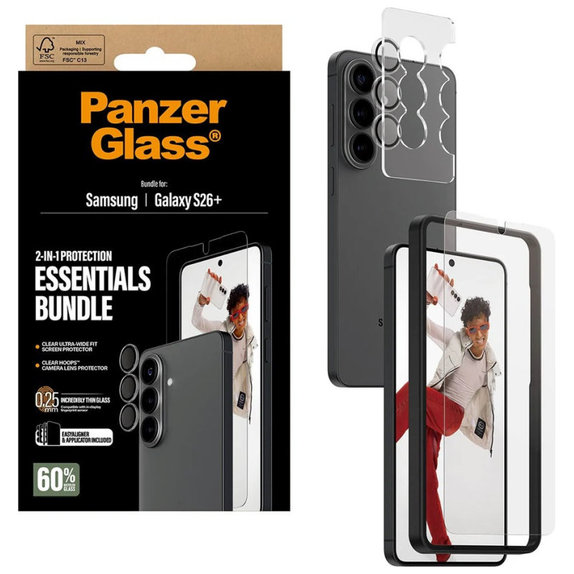 Bundle Essentials 2 σε 1 για Samsung S26+, PanzerGlass