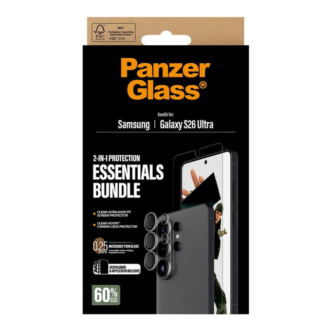 Bundle Essentials 2 σε 1 για Samsung S26 Ultra, PanzerGlass