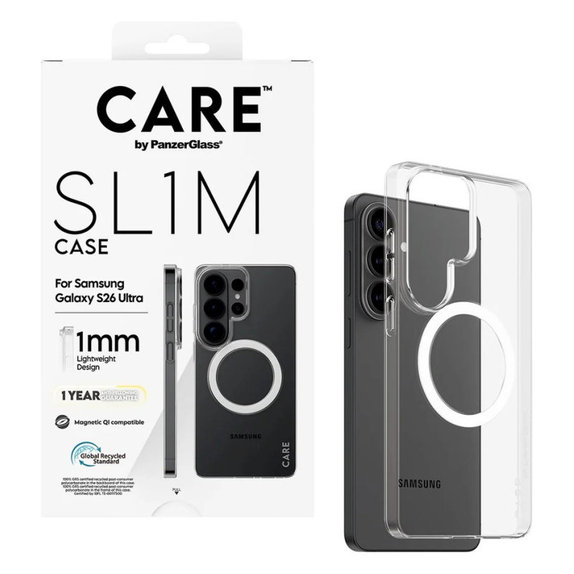 Puzdro SL1M Θήκη SL1M για Samsung Galaxy S26 Ultra, Transparent, PanzerGlass