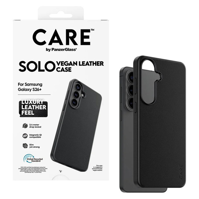 Θήκη Solo για Samsung Galaxy S26+, Μαύρο, PanzerGlass