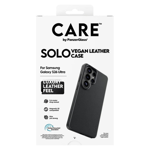Θήκη Solo για Samsung Galaxy S26 Ultra, Μαύρο, PanzerGlass