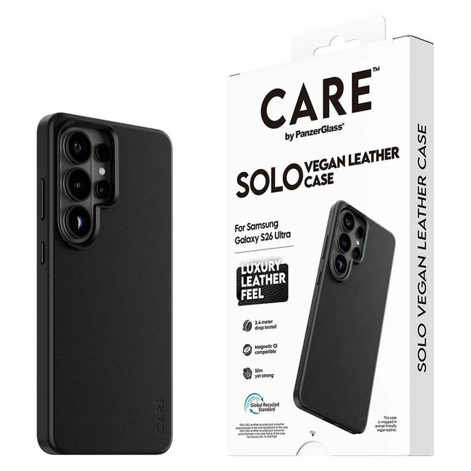 Θήκη Solo για Samsung Galaxy S26 Ultra, Μαύρο, PanzerGlass