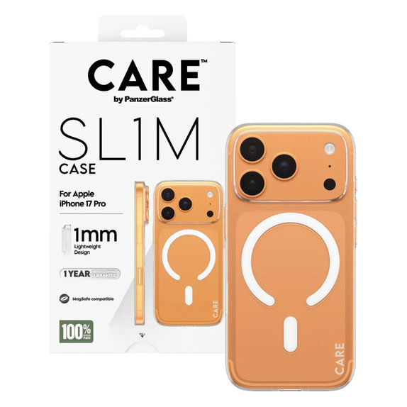 Θήκη SL1M για iPhone 17 Pro, Διαφανές, CARE
