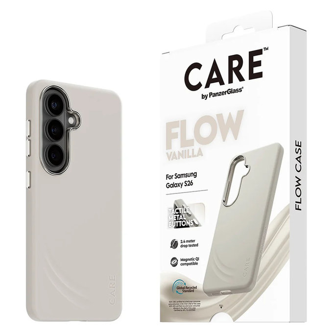 Θήκη FLOW με QI για Samsung Galaxy S26, Vanilla, PanzerGlass