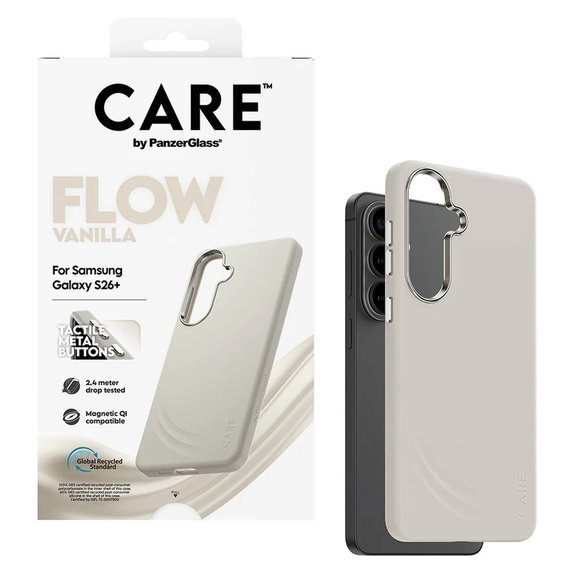 Θήκη FLOW με QI για Samsung Galaxy S26+, Vanilla, PanzerGlass