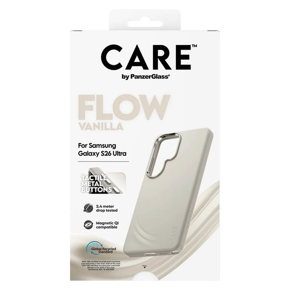 Θήκη FLOW με QI για Samsung Galaxy S26 Ultra, Vanilla, PanzerGlass