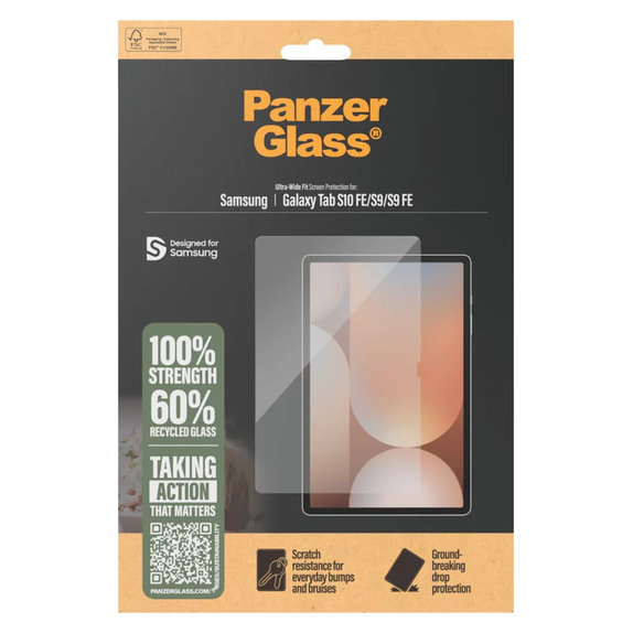 Σκληρυμένο γυαλί UWF για Samsung Galaxy Tab S10 FE/S9/S9 FE, Διάφανο, PanzerGlass